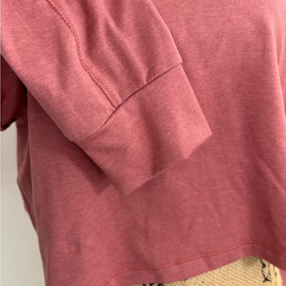 Dusty Rose Long Sleeve Women's Top crop oversized  Msrp 108 fall school - Picture 7 of 7